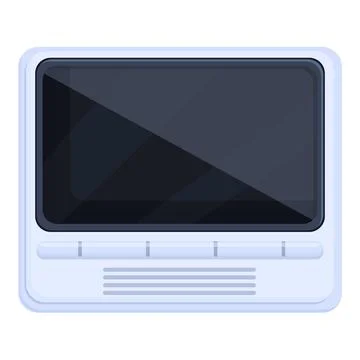 Intercom camera icon cartoon vector. Video door Stock Illustration