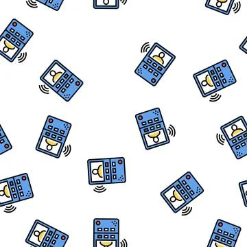 Intercom device color icon vector isolated illustration Stock Illustration