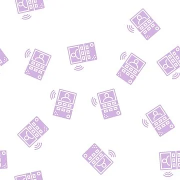 Intercom device color icon vector isolated illustration 스톡 일러스트