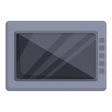 Intercom display icon cartoon vector. Video system Stock Illustration