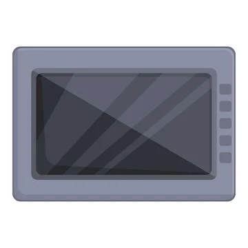 Intercom display icon cartoon . Video system Stock Illustration