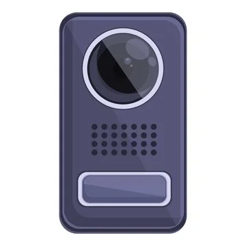 Intercom gate icon cartoon . Door system Illustrazione stock