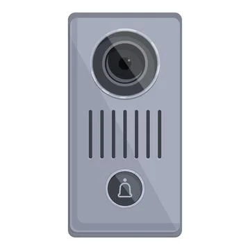 Intercom house icon cartoon vector. Video door Stock Illustration