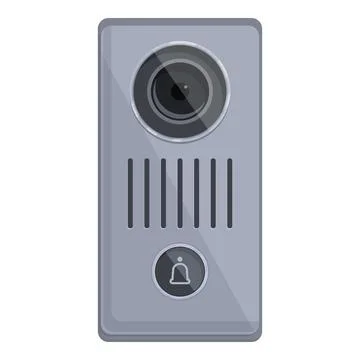 Intercom house icon cartoon . Video door Illustrazione stock