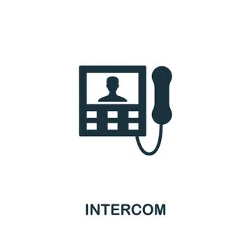 Intercom icon. Premium style design from household icon collection. UI and UX Stock Illustration