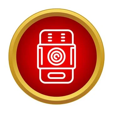 Intercom icon showing digital apartment communication system 스톡 일러스트