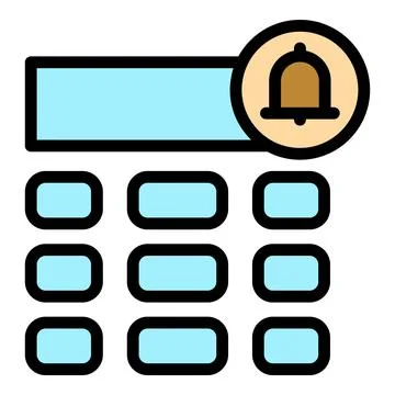 Intercom icon vector flat Illustrazione stock