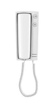 Intercom isolated on white Illustrazione stock