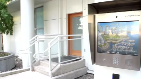 Intercom Paging System at Condo Building 스톡 동영상 144580115