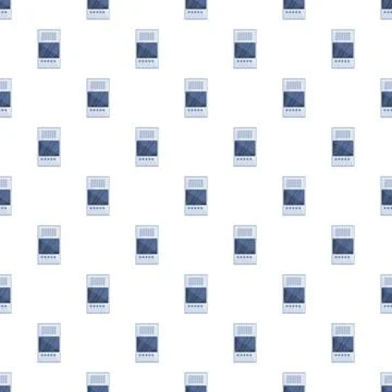 Intercom pattern creating a seamless security system background Stock Illustration