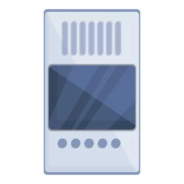 Intercom screen icon cartoon vector. Video system Stock Illustration