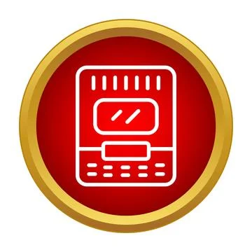 Intercom smart home security system icon 스톡 일러스트