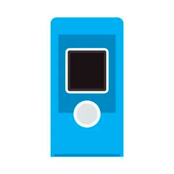 Intercom system design button bell device vector icon. Surveillance wireless  Illustrazione stock