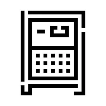 Intercom system device communication technology icon Stock Illustration