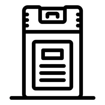 Intercom system displaying resident information with call button Stock Illustration