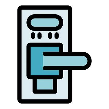 Intercom system with door handle providing secure access control Stock Illustration