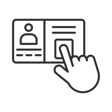 Intercom system, icon in line design. Communication, security, audio, video Stock-Illustration