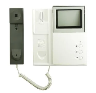 Intercom system Intercom system with handset isolated on white Copyright: ... Foto stock