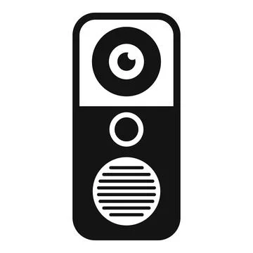 Intercom system offering enhanced security and communication Illustrazione stock