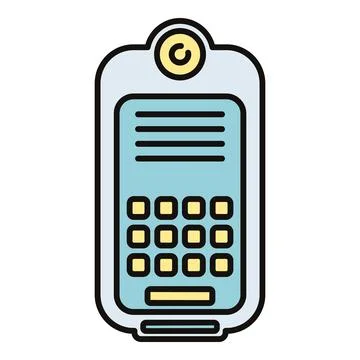 Intercom system providing secure building access communication Stock Illustration