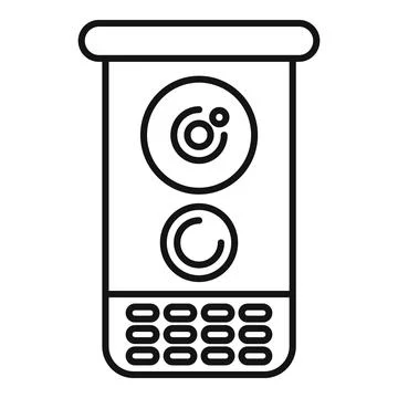 Intercom system providing security and communication access Ilustración de archivo