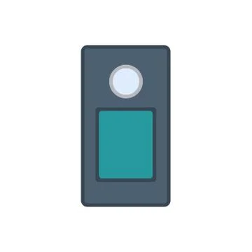 Intercom system vector icon home security. House door control isolated. Safet Stock Illustration