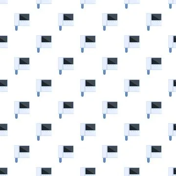 Intercom system video phone seamless pattern backdrop 스톡 일러스트