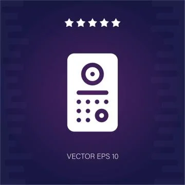 Intercom vector icon Stock Illustration