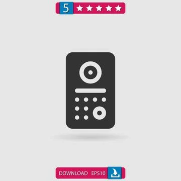 Intercom vector icon Stock Illustration