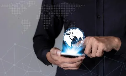 Interconnect, Interconnected Concept; Technology digital marketing, Financi.. Stock Photos