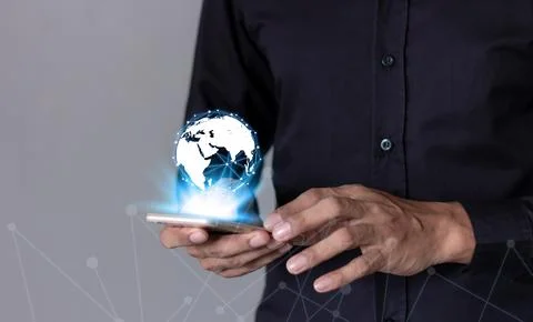 Interconnect, Interconnected Concept; Technology digital marketing, Financi.. Stock Photos