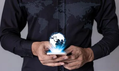 Interconnect, Interconnected Concept; Technology digital marketing, Financi.. Stock Photos