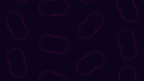 Interconnected blue circles pattern on dark background Vídeo Stock 315092382