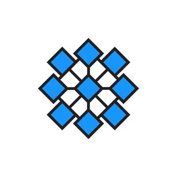Interconnected data icon design vector illustration. Illustrazione stock