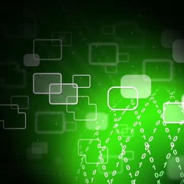 Interconnected Globe World Technology Link 2d Illustration Stock Illustration