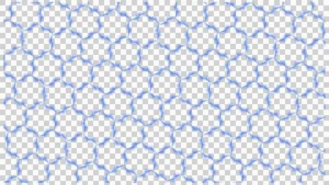 Interconnected Hexagonal Line Seamless Pattern 스톡 일러스트