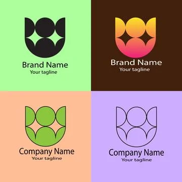 The Interconnected logo desing Stock Illustration