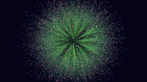 Interconnected network intricate pattern of lines and dots Stock Footage 289328137