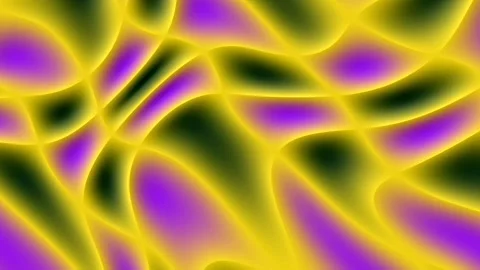Interconnected pathways of neon yellow and electric violet Stock Footage 337756158