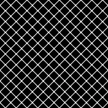 Interconnected squares seamless monochrome pattern. Vector illustration. Stock Illustration