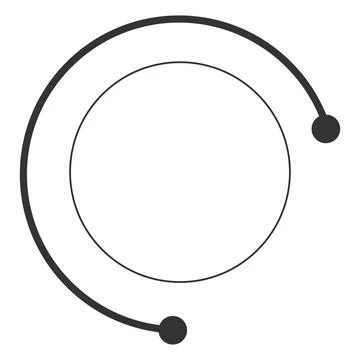 Interconnected system for data communication. Illustrazione stock