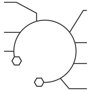 Interconnected system for data communication. Stock Illustration