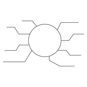 Interconnected system for data communication. Stock Illustration
