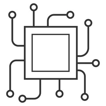 Interconnected system for data communication. Stock Illustration