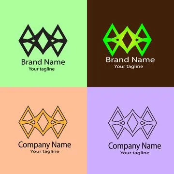 Interconnected Triangular Shapes Stock Illustration