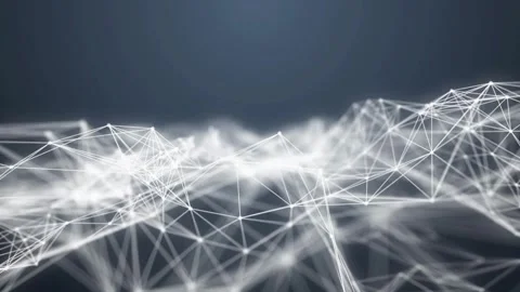 Interconnected Waves: Dynamic Gray Background Stock Footage 274719912