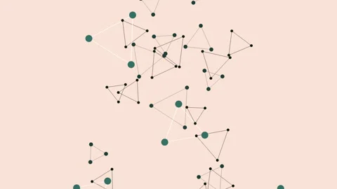 Interconnected web of points illustrating global network relations Stockbeeldmateriaal 315094276