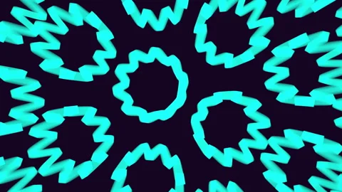 Interconnected yellow and black circles pattern digital design element Stock Footage 311591322