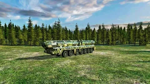 Intercontinental ballistic missile Stock Footage 330889548