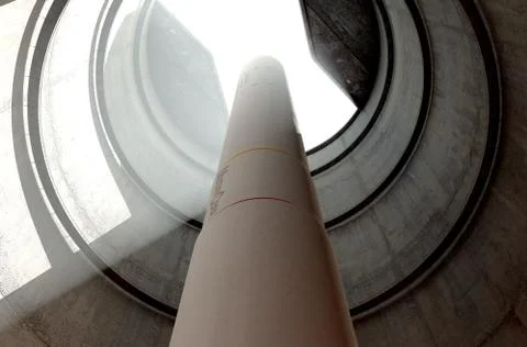 Intercontinental Ballistic Missile Silo Stock Illustration